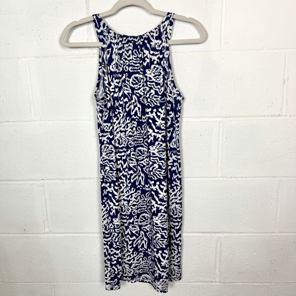 Banana Boat Blue Tropical Floral Beach Dress UPF 50 Swim Travel Island Coastal M - Picture 6 of 13